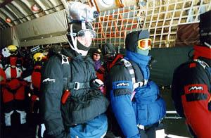 North Pole skydiving - just before jump