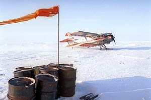 Ан-2 на ледовом аэродроме